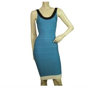 Herve Leger Tasha Bandage Bodycon Dress